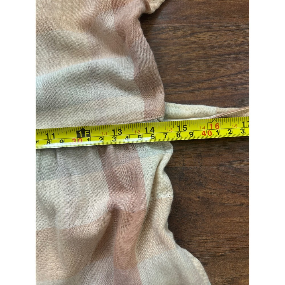 Wares by Olli Ella Plaid Jumpsuit With Pockets Women XS Organic Cotton Tie Waist - Picture 6 of 10